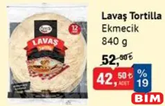 EKMECİK LAVAŞ TORTİLLA 840 G